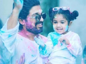 Allu Arjun with daughter Arha on World Daughter Day